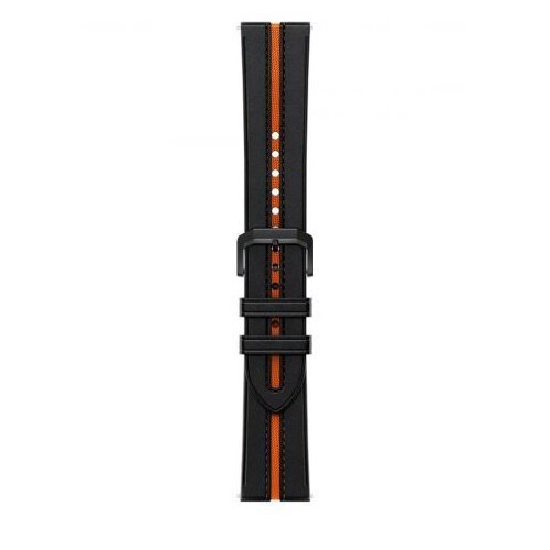 Xiaomi Mi Watch Black Orange Leather Strap Cene