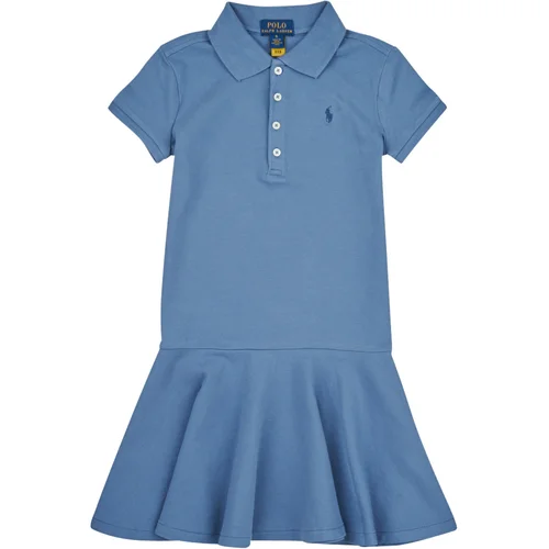 Polo Ralph Lauren SS POLO DRES-DRESSES-KNIT Blue