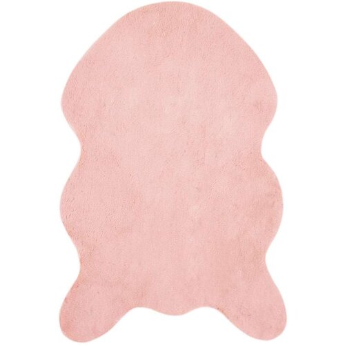  Faux Rabbit Fur Rug Olite Ružičasta 60 x 90 cm Poliester Slike
