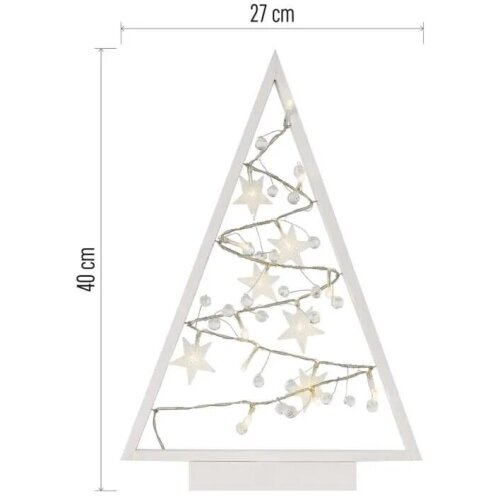  LED dekoracija sijoča jelka z okraski, 40 cm DCWW27 Slike