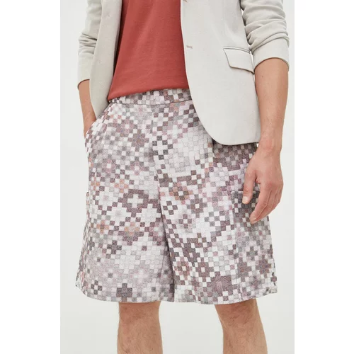 Emporio Armani Kratke hlače za muškarce, boja: ružičasta