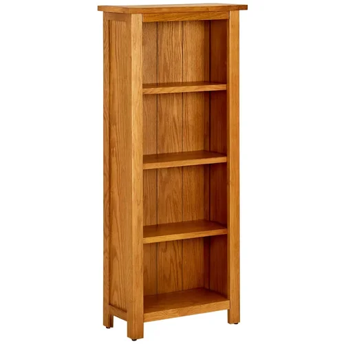 Furnova Knjižna omara 4-nadstropna 45x22x110 cm trdna hrastovina, (21932670) Furnova Knjižna omara 4-nadstropna 45x22x110 cm trdna hrastovina, (21932670)