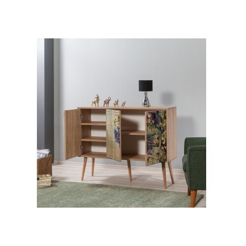 Hanah home Komoda Mega 120x90x36cm Hrast Slike