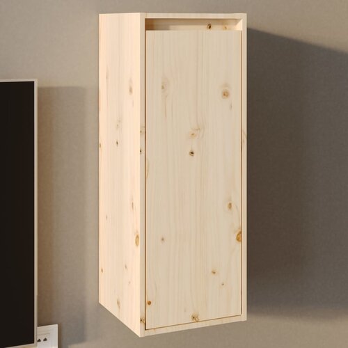 vidaXL Stenska omarica 30x30x80 cm trdna borovina Cene