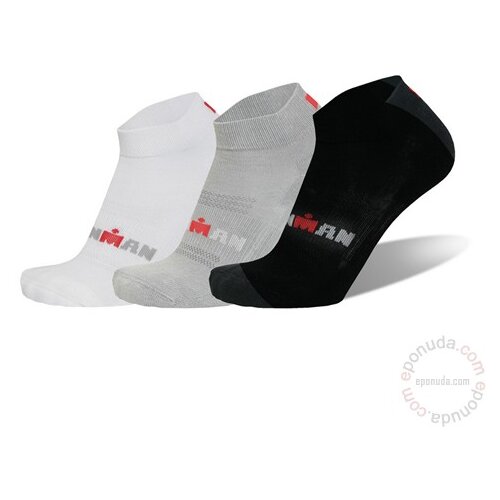Ironman unisex čarape za odrasle BASIC QUARTER 3 PACK 07486-3051B61 Slike