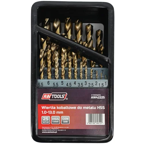 Awtools metal kobalt vrtal kpl.25 pcs, (21106150)