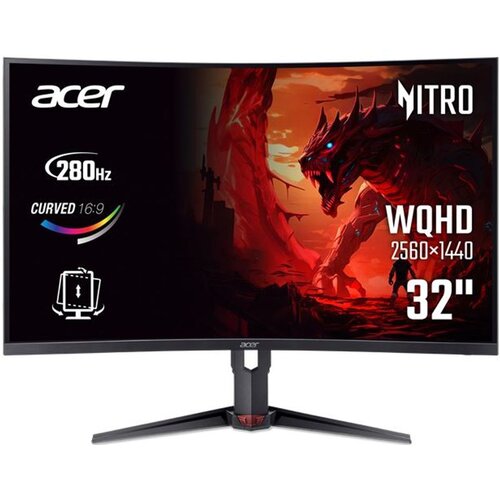 Acer Monitor 32 Nitro XZ323QUZ1bmiiprx QHD VA 280Hz Cijene