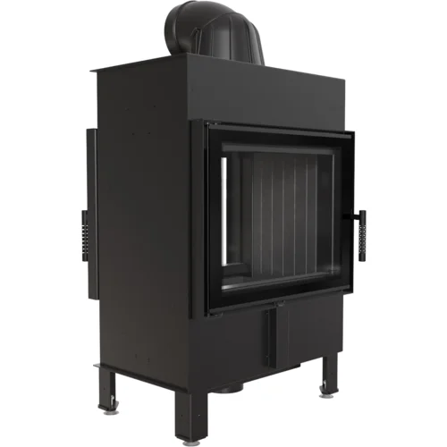 Kratki vgradni kamin LUCY/12/T/BLACK