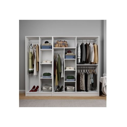 Hanah home Ormar Kardelen 1600-105, 220x180x51.8 cm, Bijeli Slike