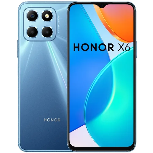 Honor X6 Blue 4+64 6.5”;MediaTek Helio G25; 50 MP camera;5000 mAh