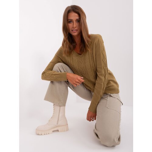 Wool Fashion Italia Sweater-AT-SW-2329.98P-olive Slike
