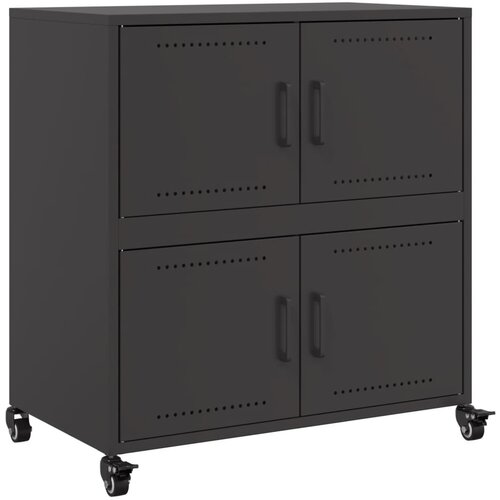 Maison Chic Komoda - Predalnik črna 68x39x72 cm jeklo, (21715953) Slike