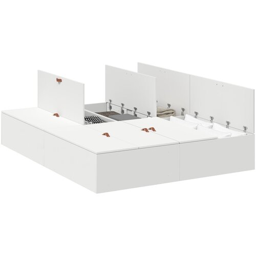 vidaXL okvir za posteljo bela MDF 140 x 200 cm, (22081626) Cene