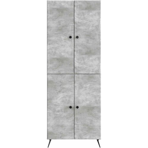  Set ormara 2 kom. Betonska siva Konstruirano drvo 69 x 34,5 x 90 cm Slike