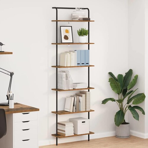 VidaXL Polica Staro drvo 60 x 24 x 203 cm Konstruirano drvo Slike