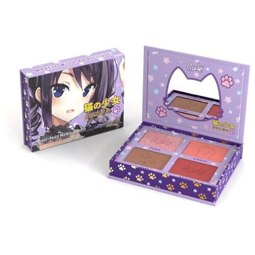 Rude Cosmetics paleta boja za lice MANGA Purr-fect Neko-Chan 11.2 g Slike
