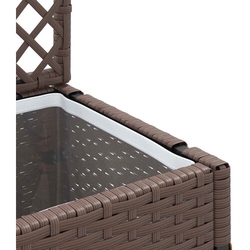  Vrtni re&amp;scaron;etkasti saksija Smeđa 35 x 30 x 135 cm Metal Slike
