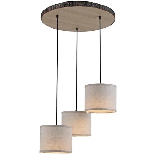 PAUL NEUHAUS Leuchten Direkt 11236-79 - Luster na sajli BARK 3xE27/40W/230V Slike