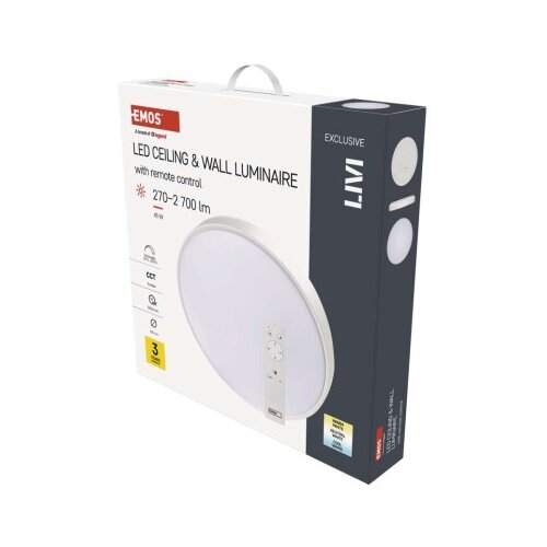  Svetilo LED LIVI 50 cm, 45 W, toplo-hladno belo, z možnostjo zatemnitve z daljinskim uprav Cene