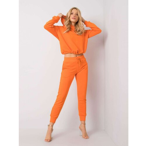 Fashion Hunters Fluo orange sweatshirt set Slike