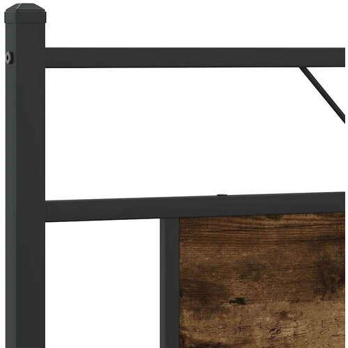 VidaXL Metalni okvir kreveta bez madraca boja hrasta 160x200 cm Slike