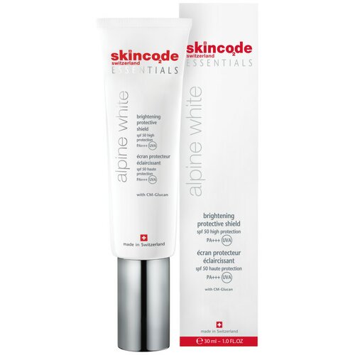 Skincode essential alpina white brightening protective shield spf 50/PA +++ 30ml Cene