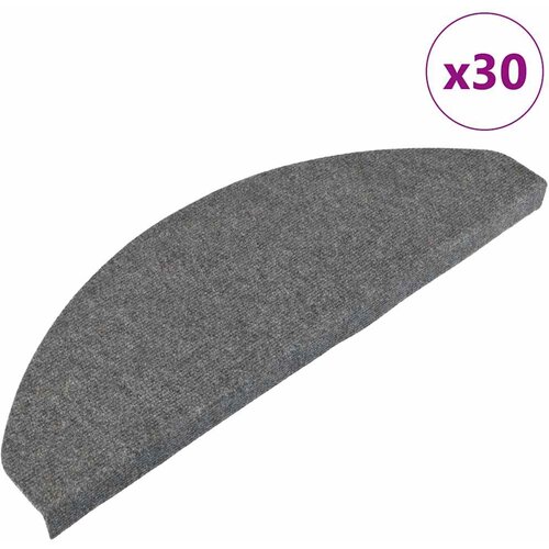 vidaXL Samoljepljivi otirači za stepenice 30 kom sivi 65x22,5x3,5 cm Cijene