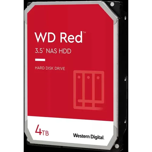 HDD Desktop WD Red 3.5” 4TB 256MB 5400 RPM SATA 6 Gb/s