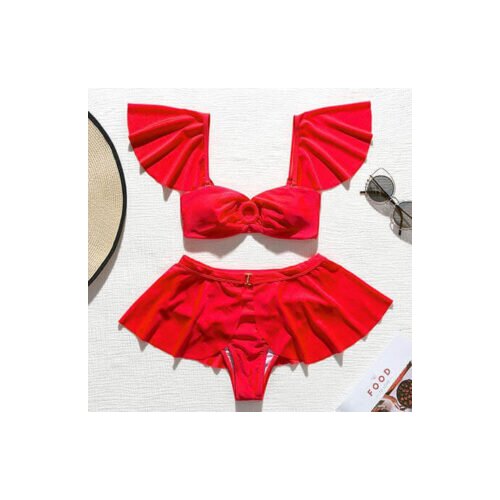 Smania ženski  bikini ash rdeča Cene