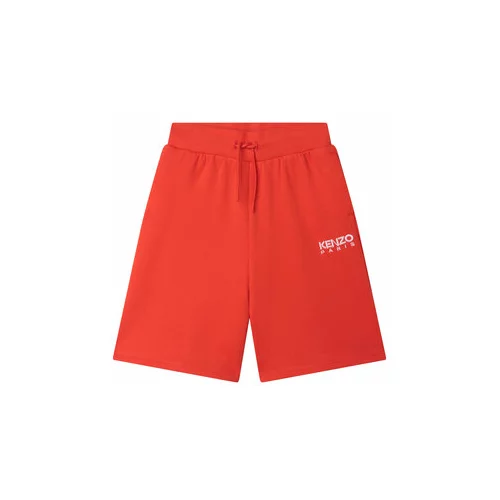 Kenzo Kids Kratke hlače iz tkanine K24297 S Rdeča Regular Fit
