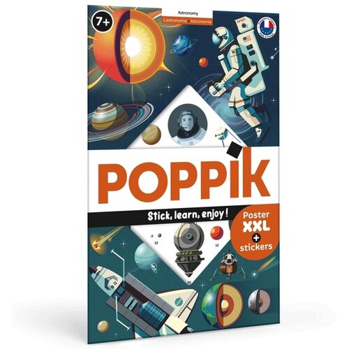Poppik Edukativni poster s nalepnicama Otkrića Astronomija 7+ Slike