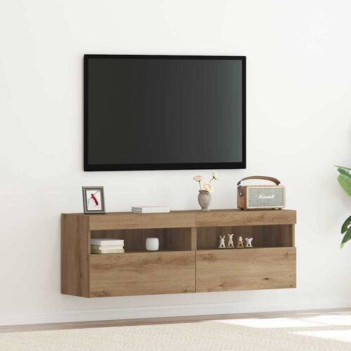 TV zidni ormar Zidne 2 pcs hrast artisan 60 x 30 x 40 cm Cene