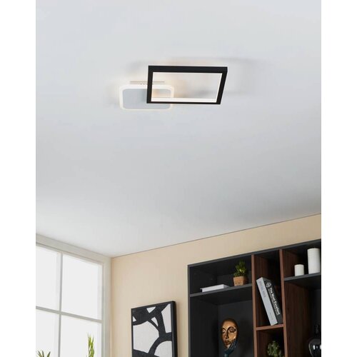 Eglo LED plafonjera Gafares, 15 W, crna/bijela, kvadratna, 33 cm, 900422 Cijene