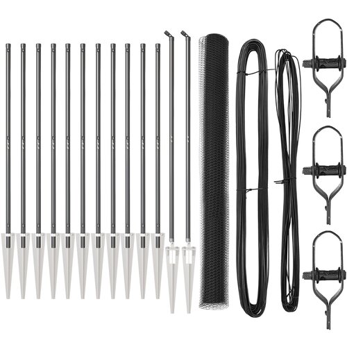 VidaXL Ogradni Set Set od 2 Siva Čelik 25 x 1.5 m Sklopivo Slike