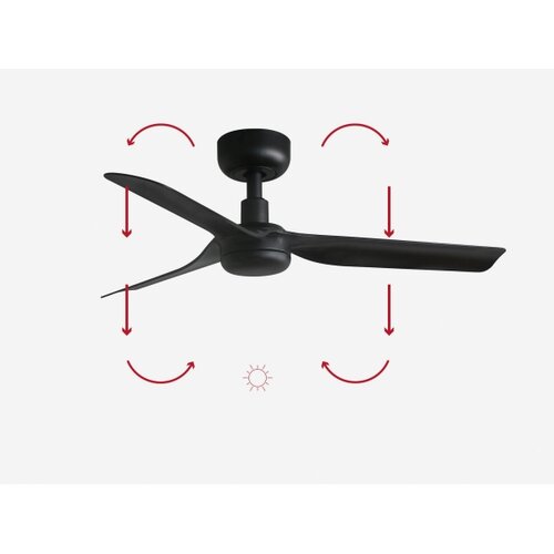 Faro 33822 - Plafonski ventilator MINI PUNT S, u crnoj boji, prečnika 90 cm, sa daljinskim upravljačem Slike