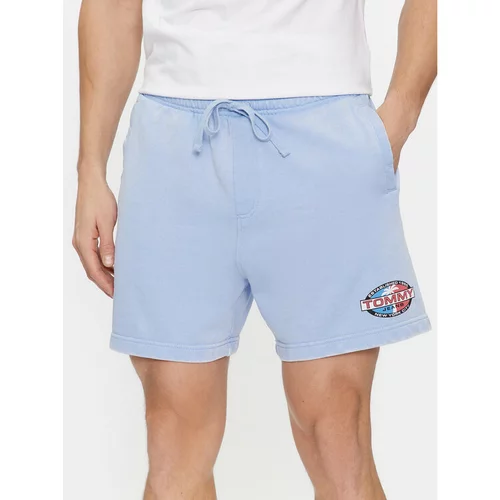 Tommy Jeans Športne kratke hlače Tjm Arch Graphic Beach Short Ext DM0DM19167 Modra Regular Fit