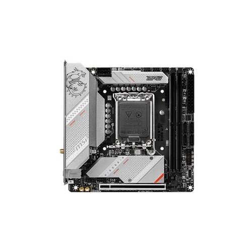 MSI MPG B760I EDGE WIFI | Processor family Intel | Processor socket LGA1700 | DDR5 DIMM | Memory slots 2 | Supported hard disk drive interfaces SATA, M.2 | Number of SATA connectors 4 | Chipset Intel B760 | Mini-ITX Slike