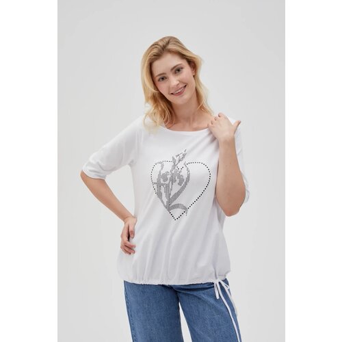 Marisse Women's T-Shirt L-Ts-4611 White Cene