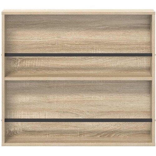  Polica za časopise s policom 2 pcs Sonoma hrast 80 x 12 x 70 cm Slike