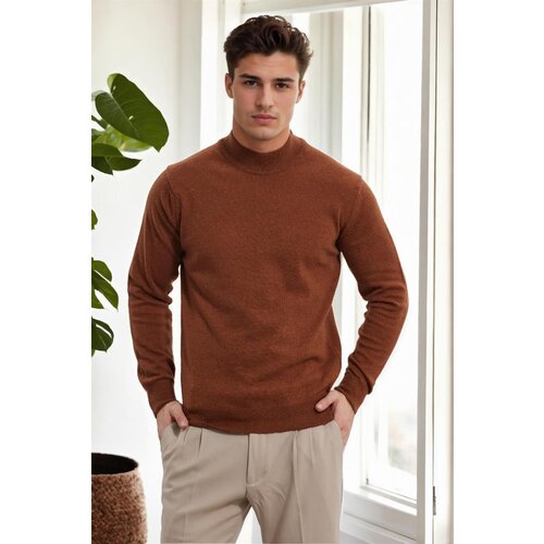 Dewberry 64721 Half Turtleneck Woolen Mens Knit Sweater-TILE Slike