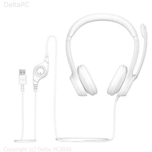 Logitech slusalice H390 USB White Cijene