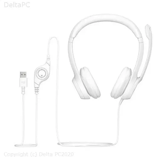 Logitech slusalice H390 USB White Logitech slusalice H390 USB White