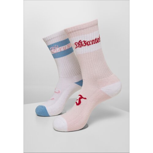 MT Accessoires Trust Wanted Socks 2-Pack Light Pink/White Slike