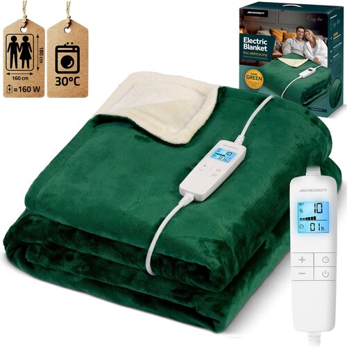Berdsen BD-960 electric blanket 180 x 160 cm - plush and cozy heating solution, (21740379) Cene