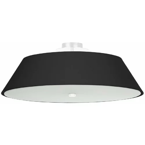 Nice Lamps Crna stropna svjetiljka sa staklenim sjenilom ø 60 cm Hektor -