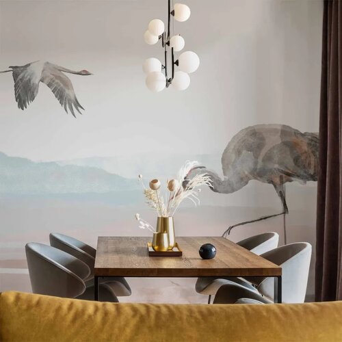  Foto tapeta - Cranes Over the Water 400x280 Vodootporna Cene