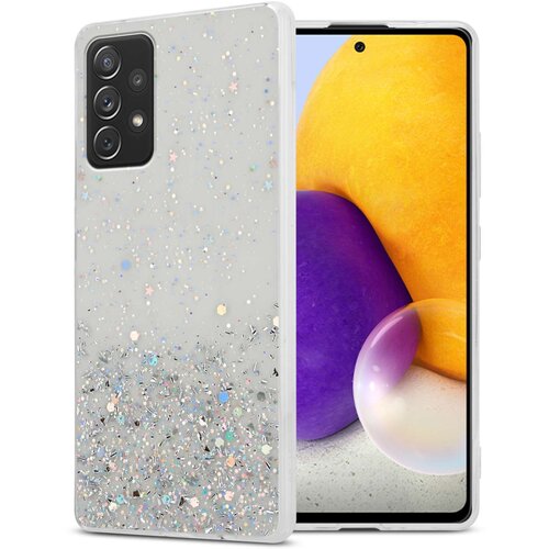 Cadorabo Ohišje, združljivo z Samsung Galaxy A72 4G / 5G in prozorna z bleščicami - Zaščitni ovitek iz prožnega silikona TPU s svetlečimi bleščicami, (20859943) Cene