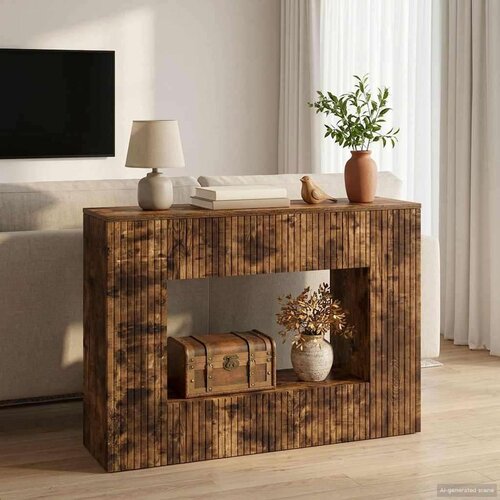  Konzolna stolica Prugasti Dimljeni Hrast 101 x 29 x 74 cm Cijene