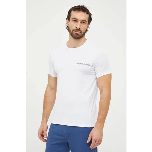 Emporio Armani Underwear Homewear majica kratkih rukava 2-pack boja: tamno plava, s tiskom