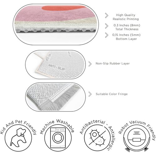 Mila Home Rumena/rožnata pralna preproga 60x100 cm Raspberry Creamsicle &amp;ndash; Slike